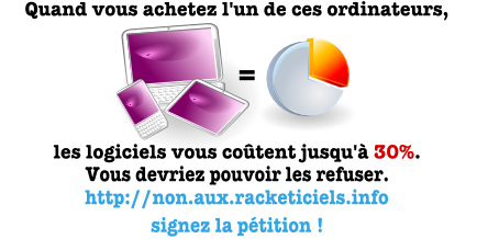 Informatique : choisissez avant de payer, signez la pétition !